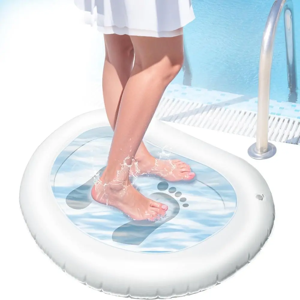 

New PVC Pool Foot Bath Basin Portable Durable Foot Soaking Bath Basin Easy to Clean Inflatable Pool Foot Soak Washing Tub