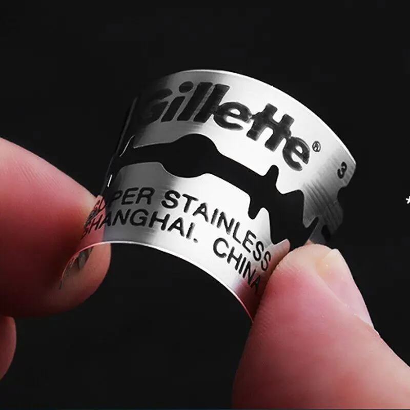 질레트 슈퍼 블루 면도날, 초박형 이중 날 면도 카트리지, 교체 면도기 헤드 리필, 5 개, 10 개, 50 개, 100 개