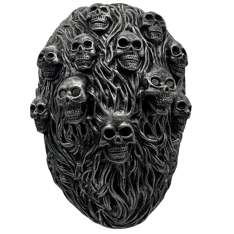 Halloween Horror Skeleton Mask - Scary Skull Ghost Mask, Halloween Steampunk Skeleton Mask Creepy Face Latex