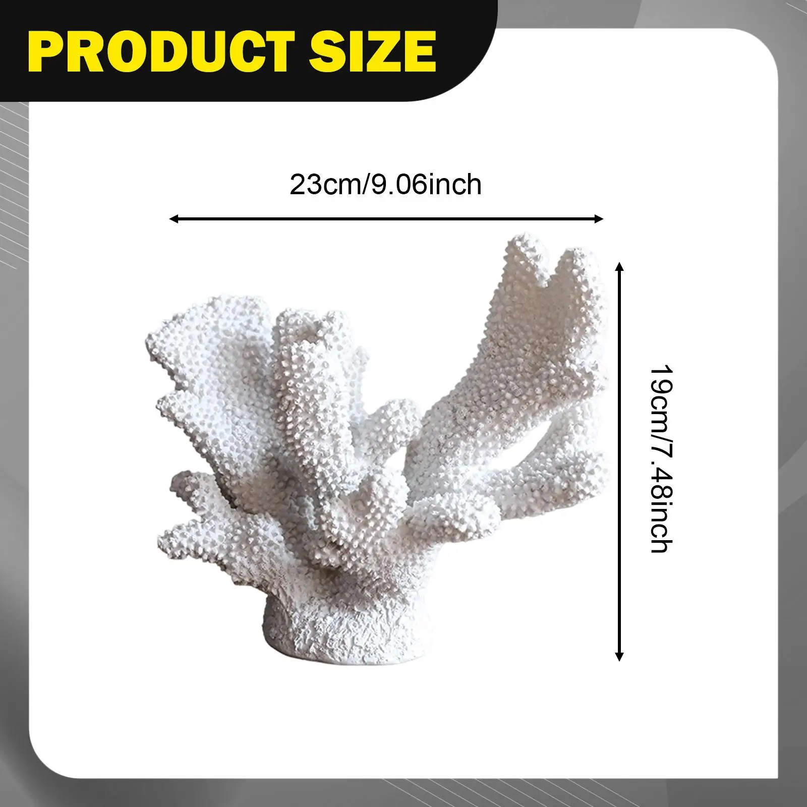 Artificial Coral Ornament Resin Miniature Vintage Nautical Decor Sculpture for Luxury Room Decoration Living Room Home Shelf