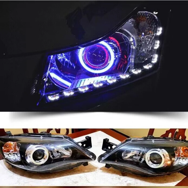 2pcs Car Headlight Cob Aperture Angel Eye LED COB White Light Circle 60/70/80/90/100/110/120mm Motorcycle Moto Auto Lights