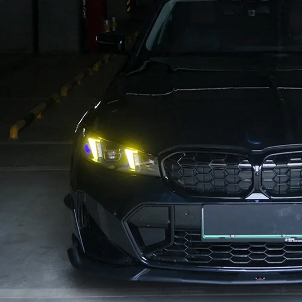 

Для Bmw 3 серии G20 G28 320I 325I 330I 2023-2024 светодиодные автомобильные фары в сборе, обновленный эффект запуска, ближний свет, стиль дальнего света