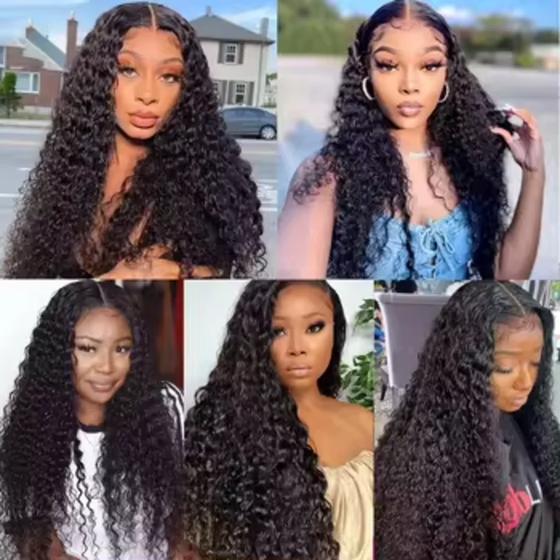 12A Deep Wave Human Hair Bundles 20 22 24 Inch Deep Curly Bundles Human Hair 100% Unprocessed Brazilian Virgin Weave 3 Bundles