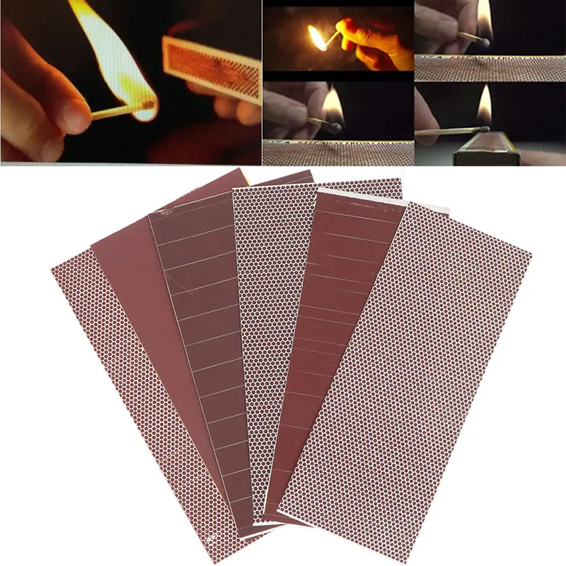 1pcs Matchstick Striker Sticker Adhesive Matches Skin Flame Paper Phosphorus Sheet Match Striker Paper DIY Candle Accessories