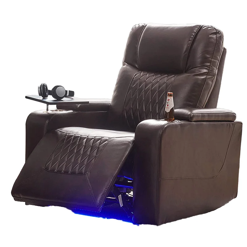 Home Cinema High End - #Synthetic Leather Modern Cinema Recliner Sofa