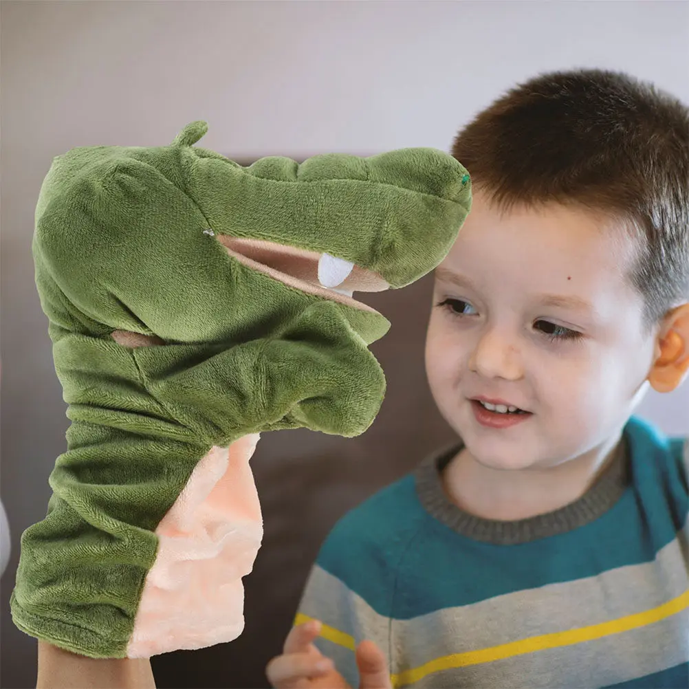 

2Pcs Hand Puppets Kids Interactive Animal Puppet Set for Emotional Communication Language Development Pretend Play