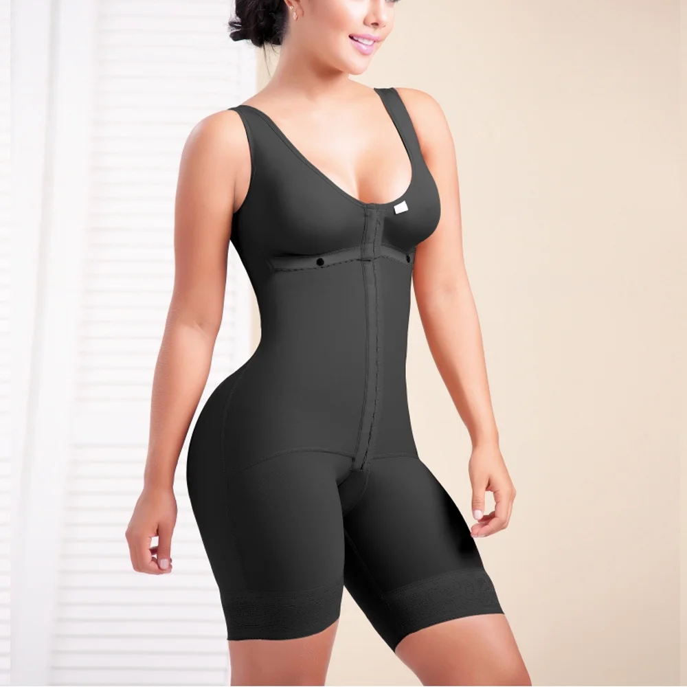 

Women Full Body Shaper High Compression BBL Stage 2 Fajas Colombianas Post Surgery Shapewear with Hooks Postpartum Butt Lifter