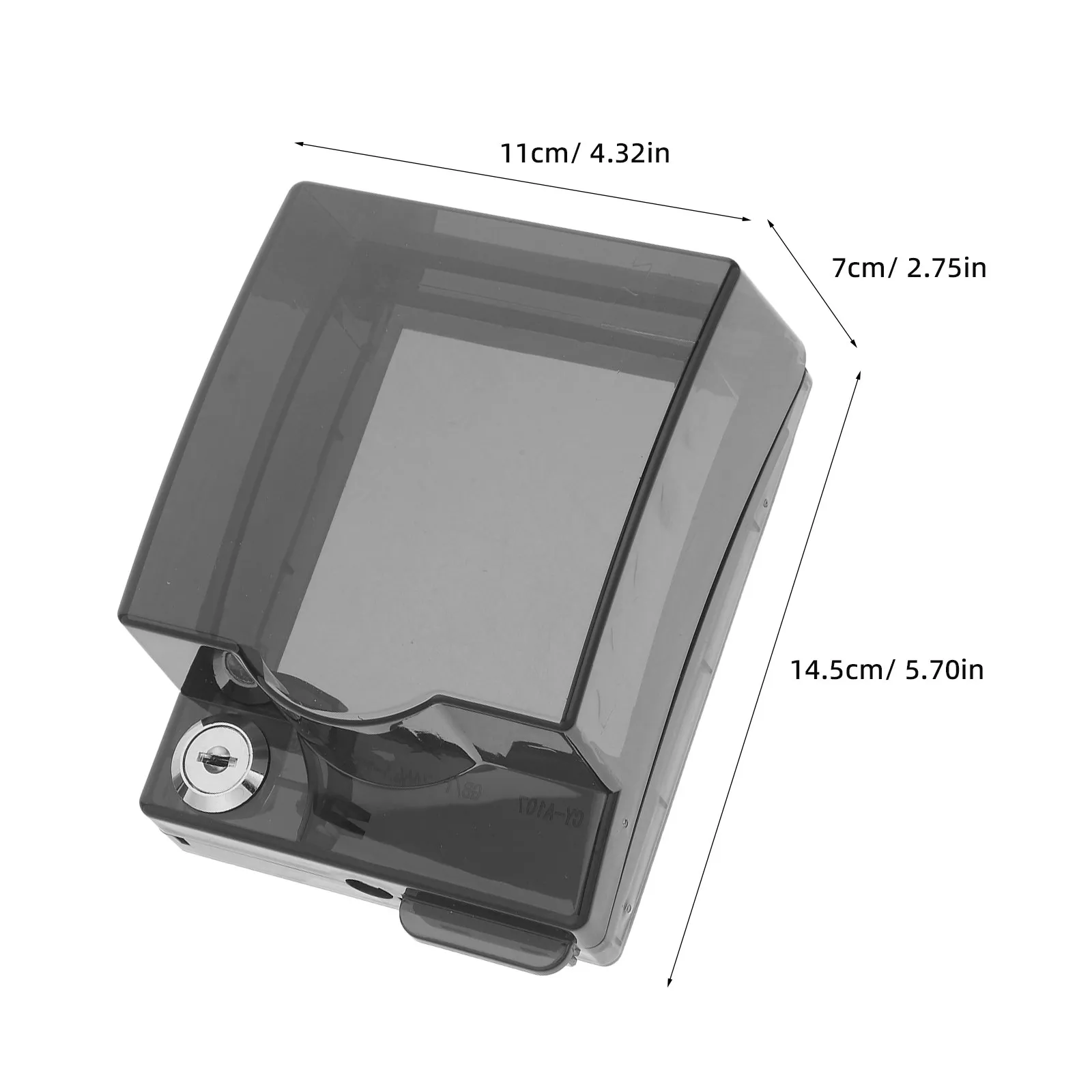 Home Shower Waterproof Cover Plastic Flip Open Locking Bathroom Switch Box Splashproof Socket Protector Dustproof Electrical