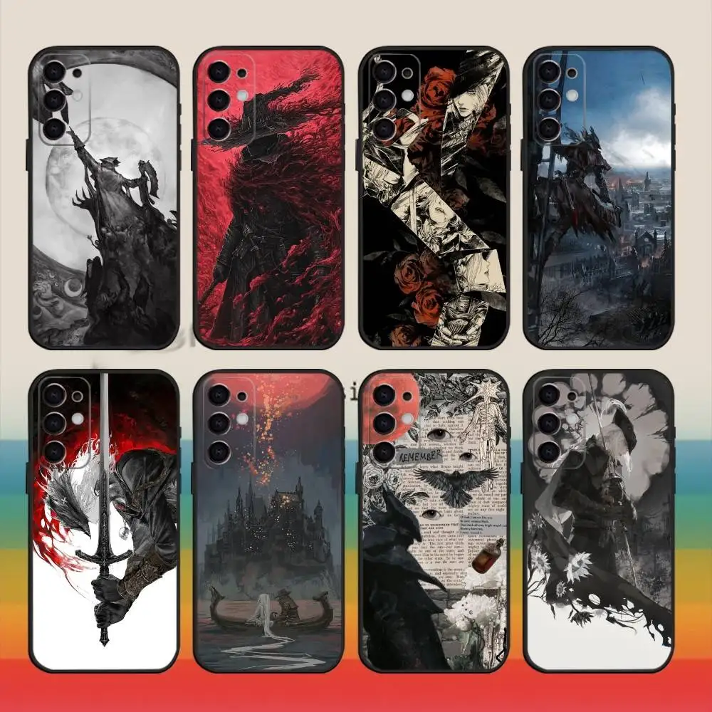 

Game B-Bloodborne Phone Case For Samsung S25,S24,S21,S22,S23,S30,Ultra,S20,Plus,Fe,Note,10,9,5G Black Cover