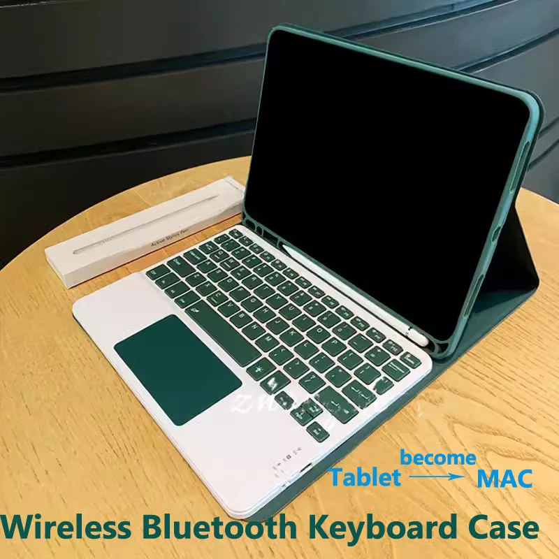 

Клавиатура с чехлом для iPad Pro 11 дюймов 2025 11th 10th Air7 6 5 4 3 2 1 10,2 7 8 9th Pro 11 4 5 10,9 Беспроводная сенсорная клавиатура