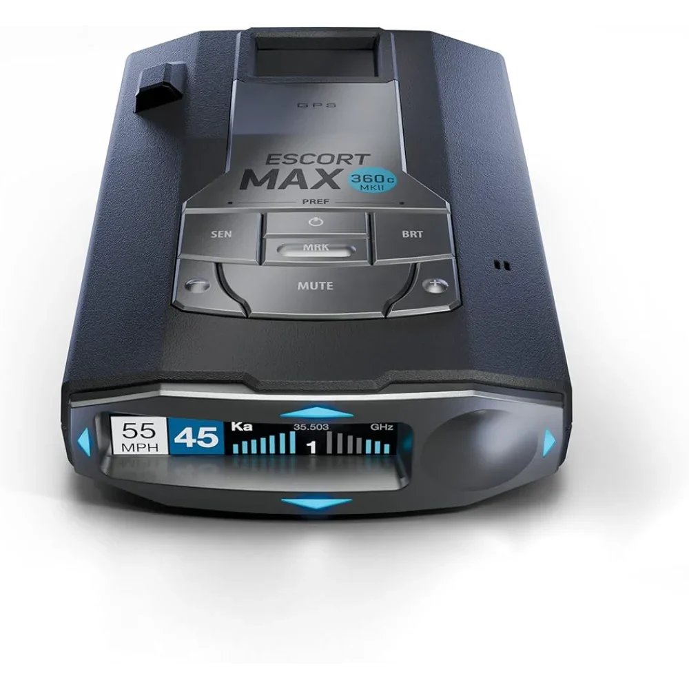 Laser Radar Detector - Dual-Band Wi-Fi and Bluetooth Enabled, 360° Directional Arrows, Exceptional Range