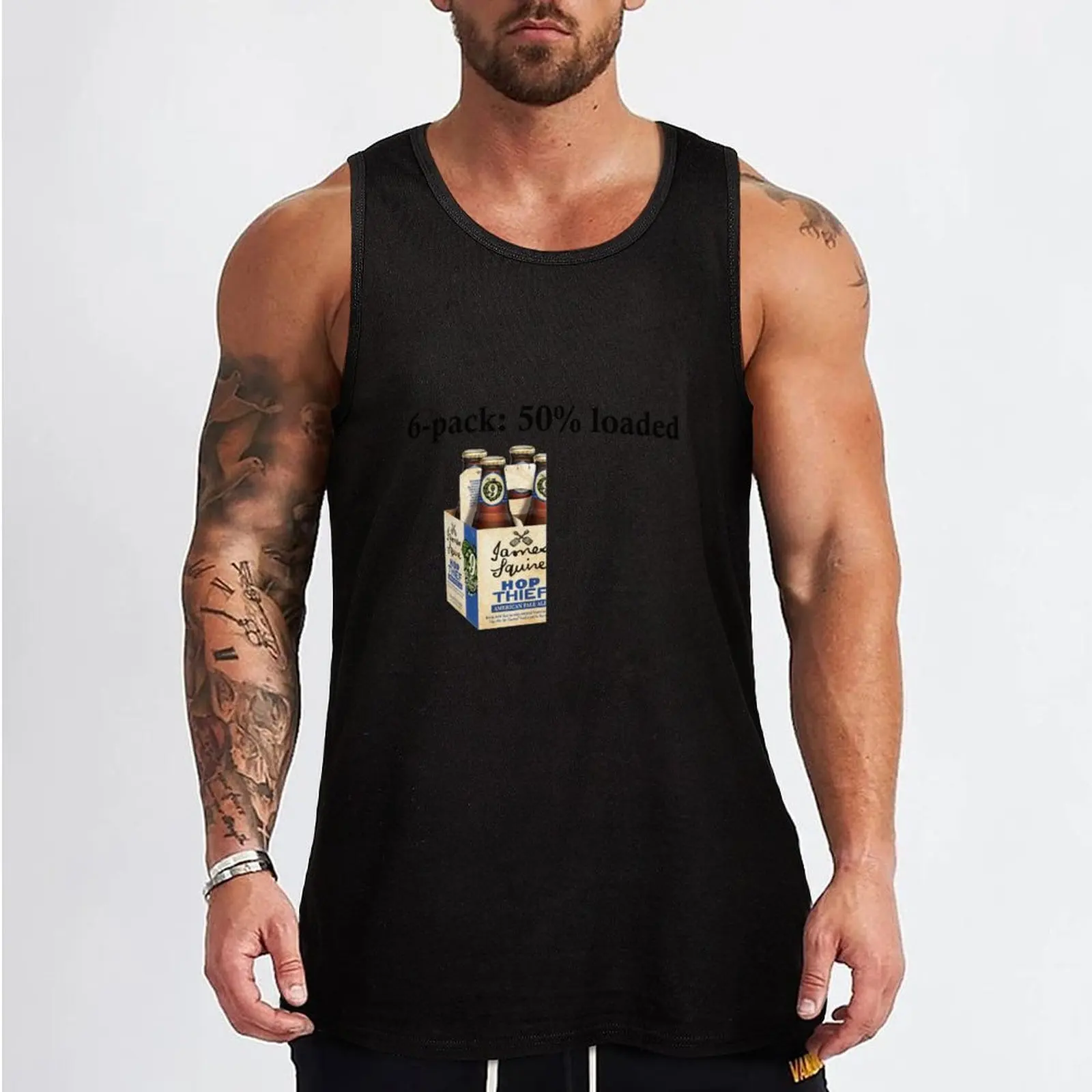 6-pack loading (James Squire Hop Thief) Tank Top Men's clothing brands Gym T-shirts for men summer 2024