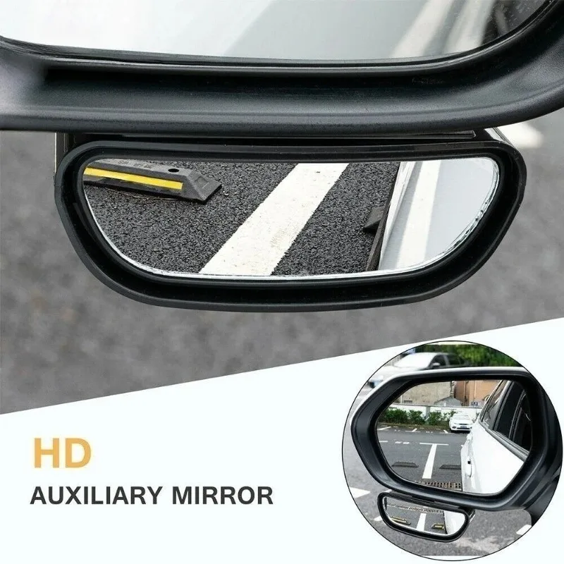 

Universal Car Mirror 360° Adjustable Wide Angle Side Rear Mirrors Blind Spot Snap Way for Parking Auxiliary Rear View Mirror