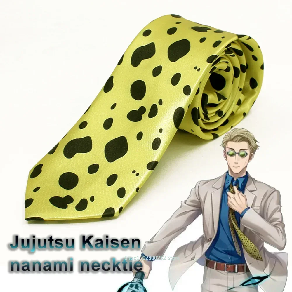 

Anime Jujutsu Kaisen Ties Kento Nanami Cosplay Costumes Necktie Men Women Shirt Neck Tie Accessories Prop Birthday Party Gift