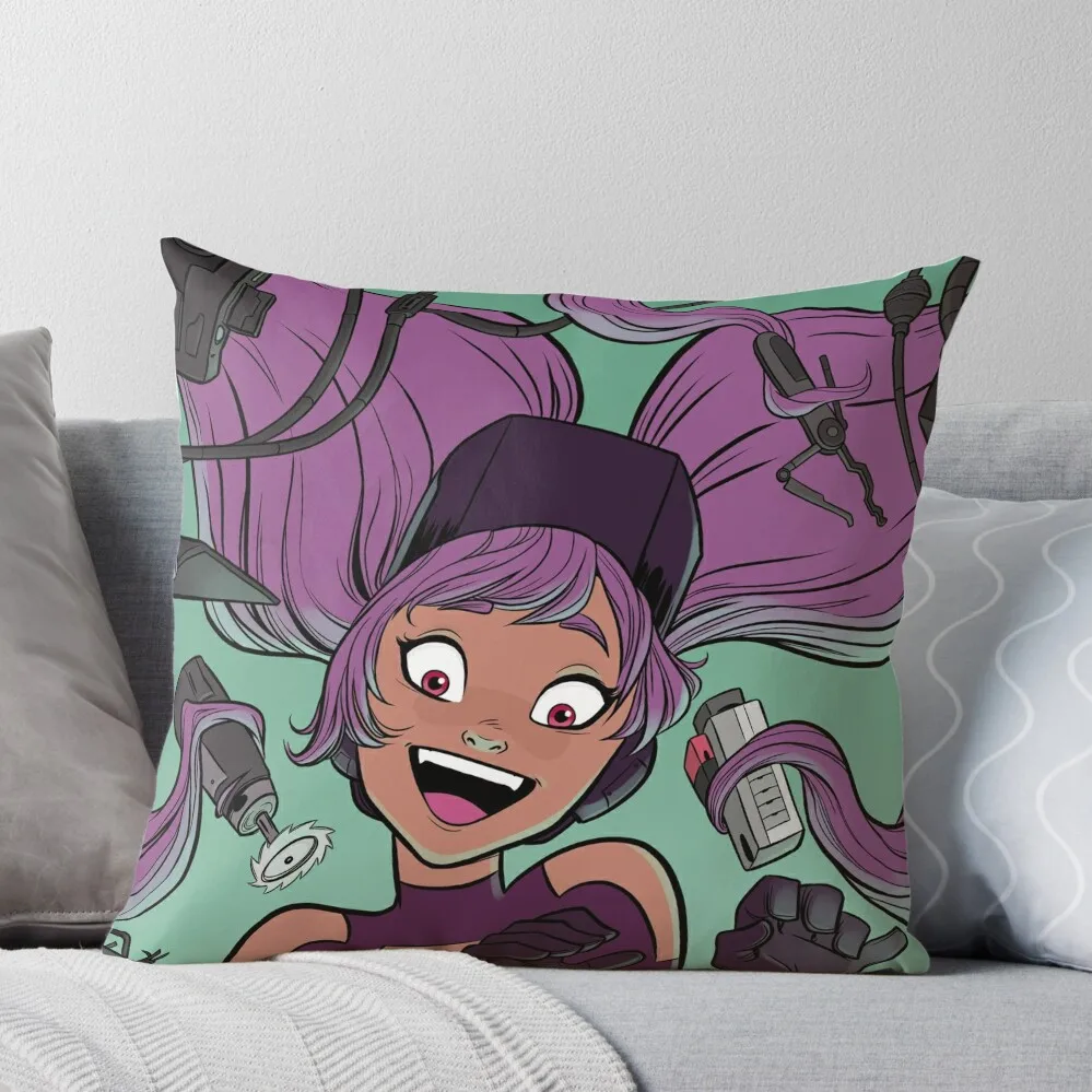 

Entrapta - Let's get weeeeeeeeird Throw Pillow Cushion Cover For Sofa Christmas Throw Pillows Covers Anime