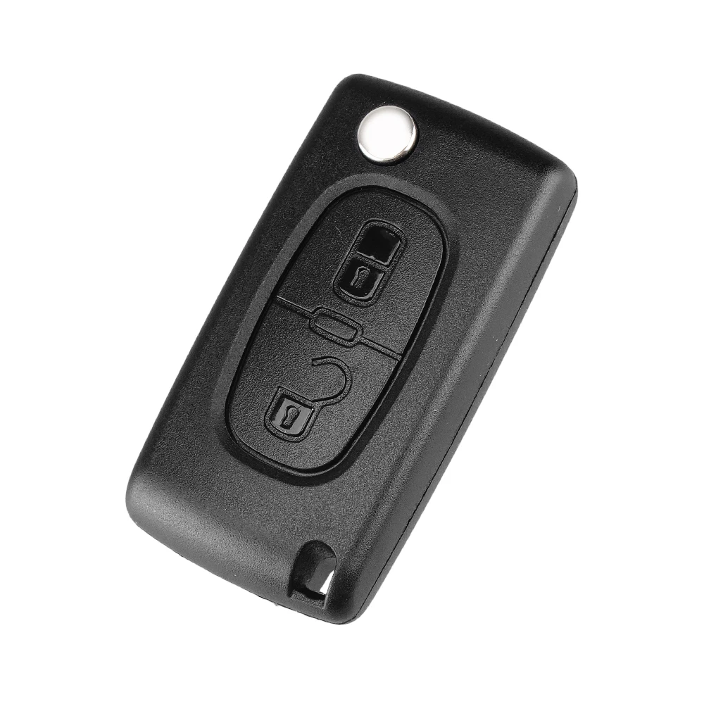 Dandkey odwróć składany 2/3/4 przyciski etui na kluczyki do samochodu obudowa pilota dla Peugeot 207 307 308 407 607 807 dla Citroen C2 C3 C4 C5 C6