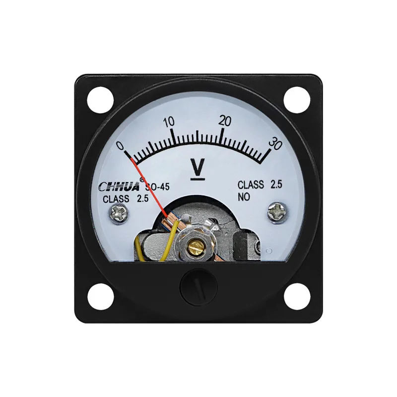 SO-45 Analog Voltmeter 1V 2V 3V 5V 10V 15V 20V 30V 50V 75V 100V 150V 200V 300V 500V 600V 800V Voltage Panel Meter