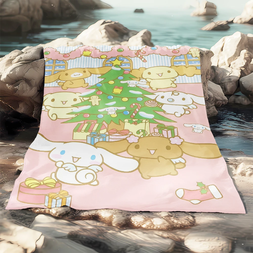 Cinnamoroll sanrio Gúnyrajz Imprimé kelme Flanell blanket.sofa .bedroom.bed haza Hivatal Bolyhosság pléd car. utazási Batyubál Befed Adomány