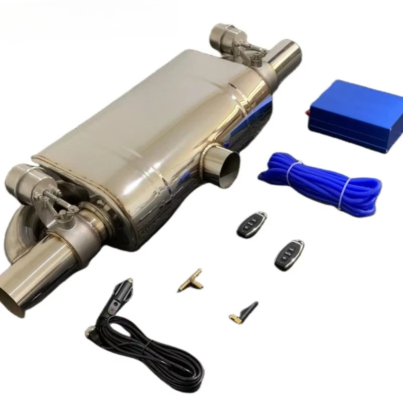 63 Mm Universal Performance Exhaust T Pipe Current Vacuum Cutout Valve Valvetronic Exhaust Valved Muffler With Remote Controller