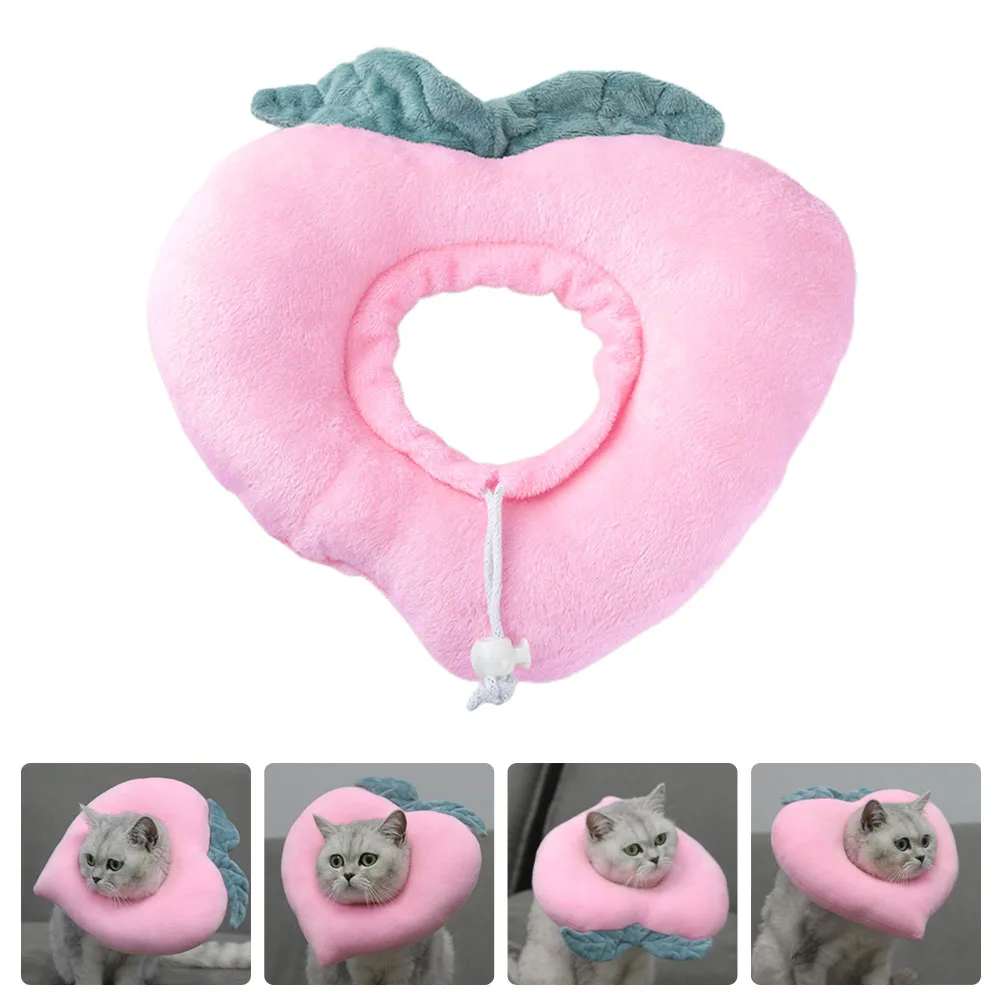 

1pc Funny Pet Recovery Headgear Anti-Lick Ring Cat Dog Neck Collar Soft Durable Lightweight Bright Protective Conical Design
