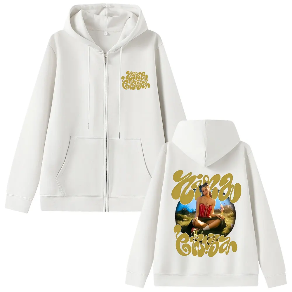 Rapper Nina Chuba Graphic Zipper Hoodie Men Women Hip Hop Fashion Pop Music Streetwear Unisex Casual Oversized Zip Up Hoodies