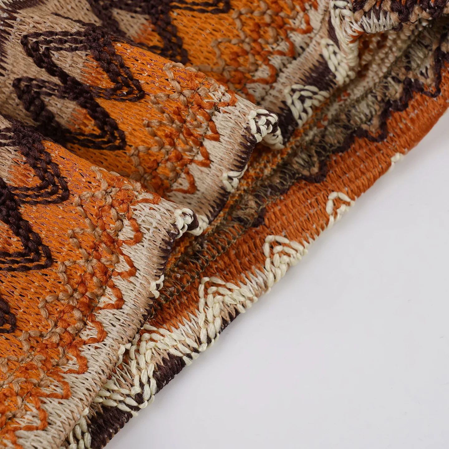 Pantaloncini lavorati a maglia a righe colorate stile vacanza bohémien Pantaloncini casual a vita bassa retrò da donna