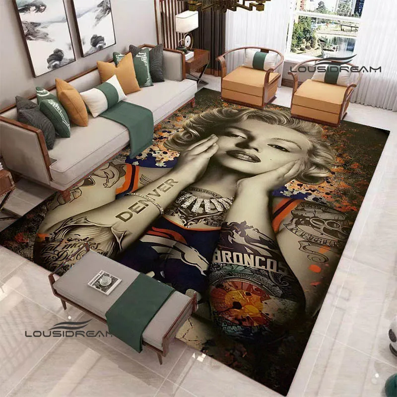 Marilyn Monroe Printed carpet non-slip carpet rugs for bedroom area rug Home room decor rugs living room birthday gift