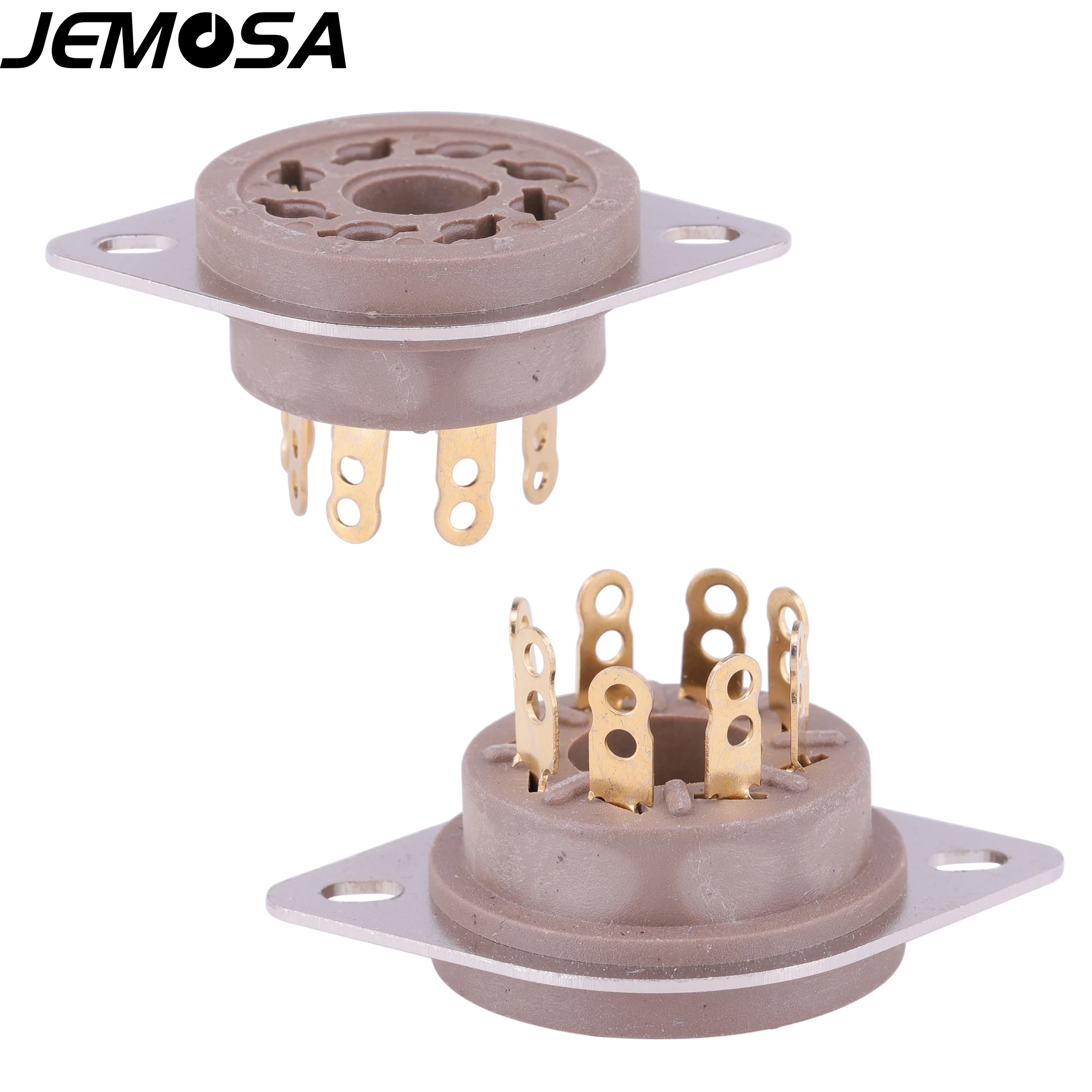 Bakelite 8Pin ซ็อกเก็ต GZS8-F2วาล์วหลอด KT88 6SN7 6V6 6L6 EL34 6550 6N8P 5881 5U4G สูญญากาศ HIFI เครื่องขยายเสียง