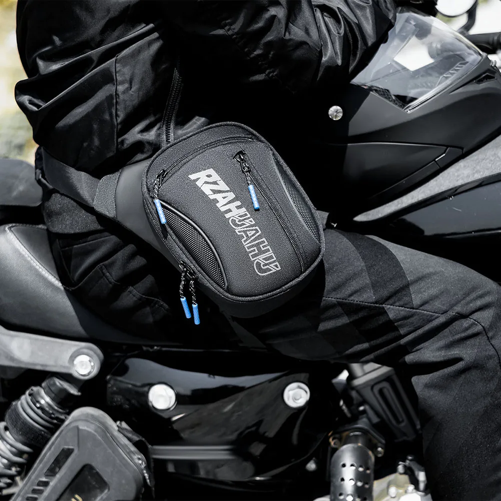 

Motorcycle Drop Leg Bag Adjustable Motorbike Riding Chest Bag Large Capacity Motorcycle Crossbody Bag for Cycling Traveling