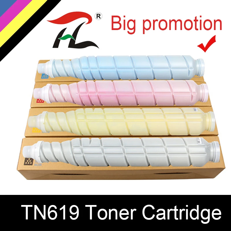 

4 pc X TN619 Toner Cartridge For Konica Minolta Bizhub C1060 1070 C1070P 71hc 1060L C2060 2070 C3080 3070 Color Printer