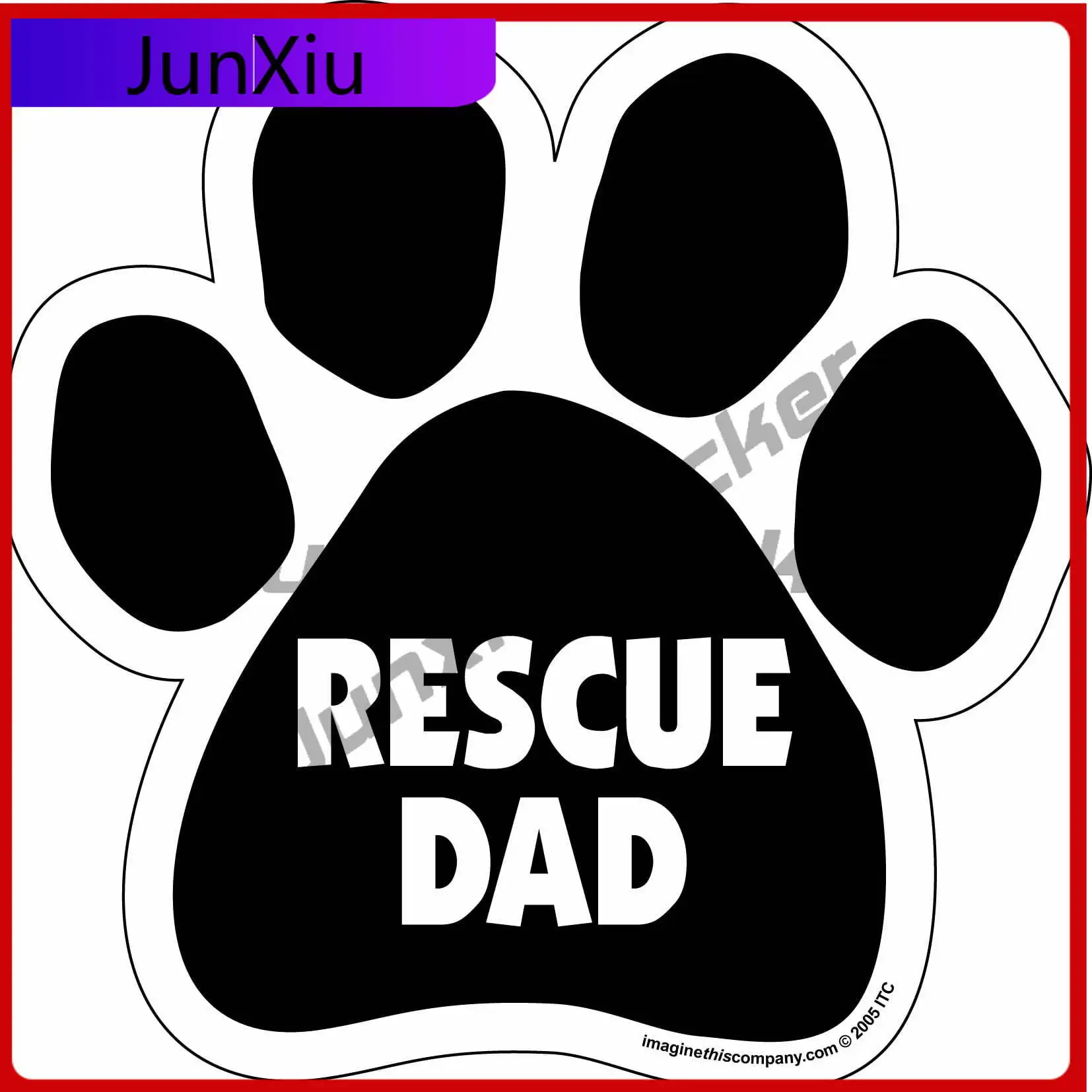 

Imagine This Paw , Vintage Car Walls Window Bumper Camper Van Truck Decal Decoration Aesthetic Cool Funny Vintage Vintage