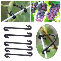 Plastic Plant Fixing Clips Tomato Support Clips Grape Rack Mesh Fasteners Gardening Agricultural Bundling Line Cages 30-100PCS