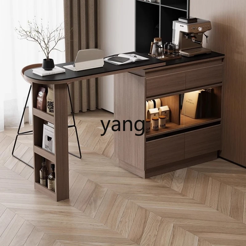 

YHM minimalist bar table household living room telescopic integrated partition cabinet