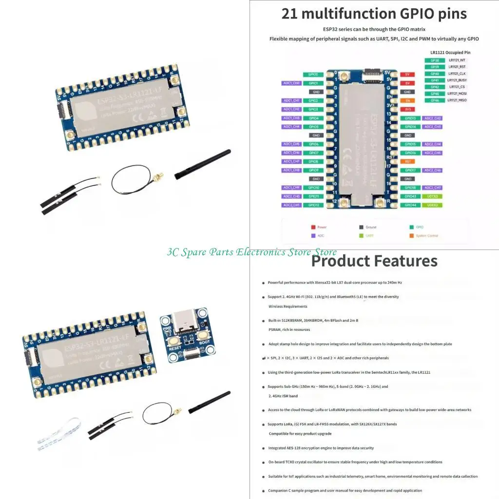 SZ 2.4Ghz Board With 5KM Ranges And BLE5.0 For Wireless Sensoring Networkings And Automation