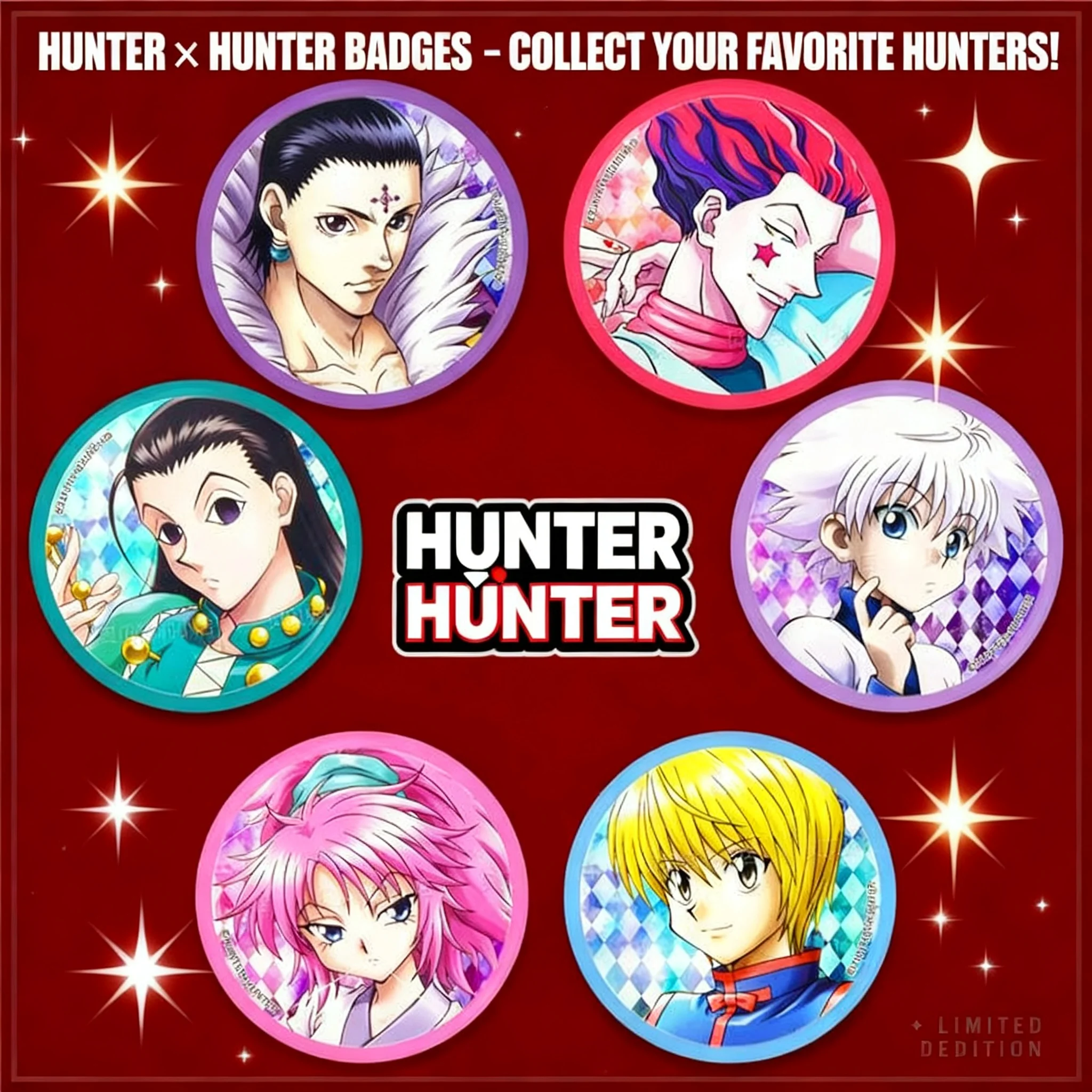

Набор значков по аниме Hunter X Hunter: броши из металлического сплава с изображениями Хисоки, Килуа, Куоро, аксессуары для косплея
