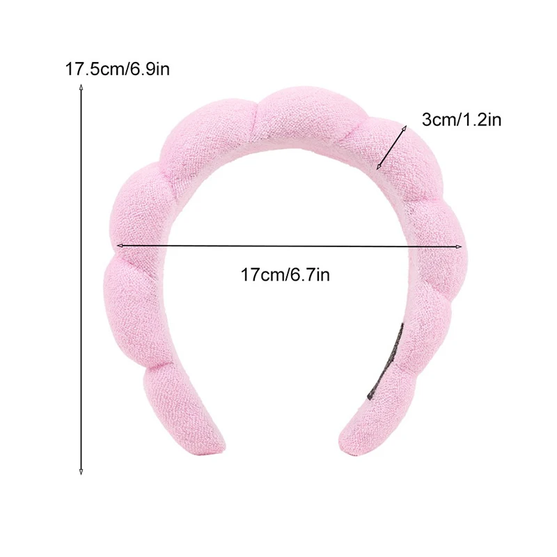 Fashion Multi-Color Twist Sponge Hair Hoop Simple Soft Cloth Spa Hairband for Women Girls Makeup Washing Face Bath Headband Gift