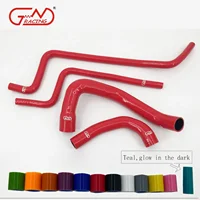 Kit de manguera de calentador de agua para radiador de silicona, compatible con Jeep Wrangler TJ 4.0L LHD, 1997-2006