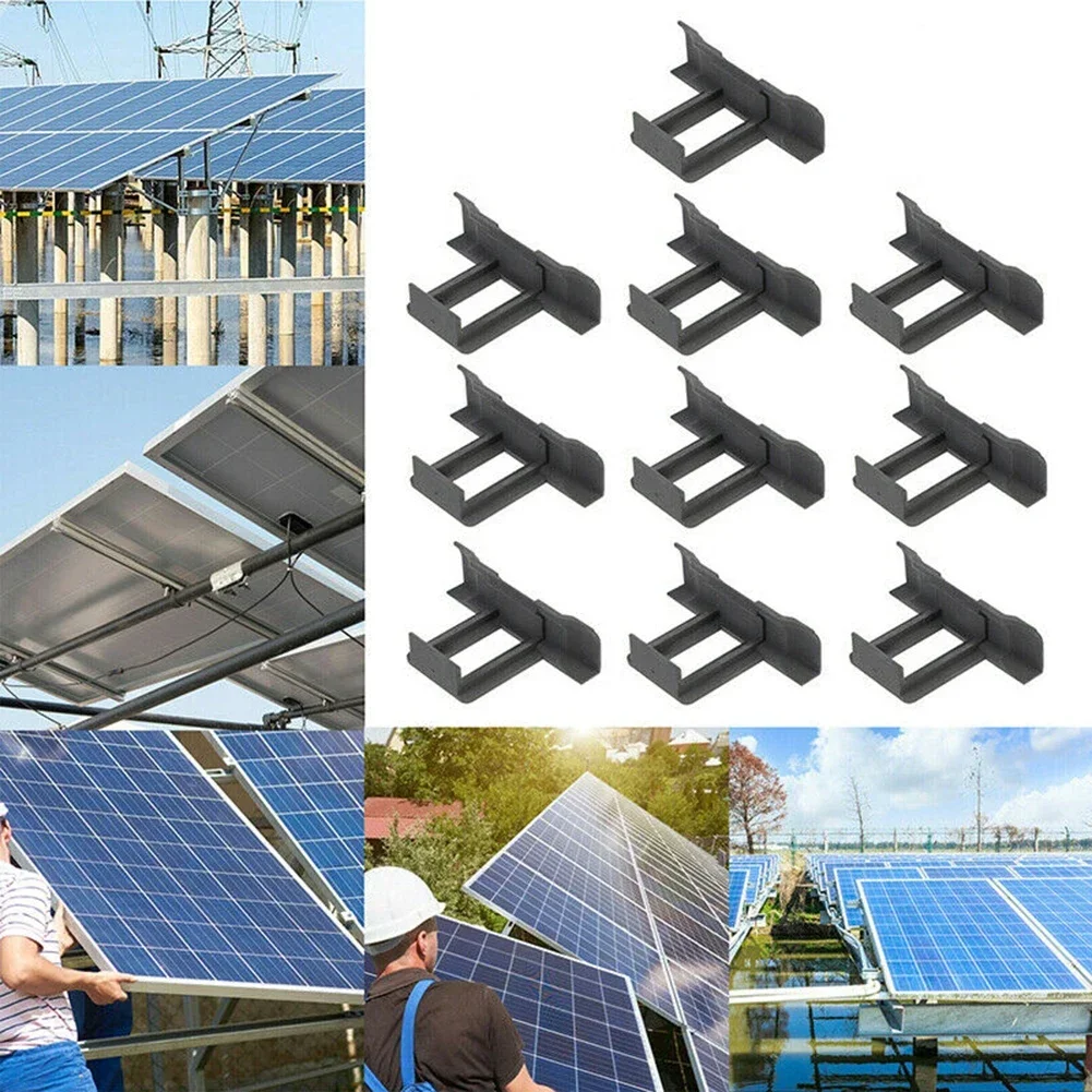 10pcs Solar Panel Frame Drainage Clips Thick 30/35/40mm PV Panel Automatic Water Dust Removal Outdoor Tools