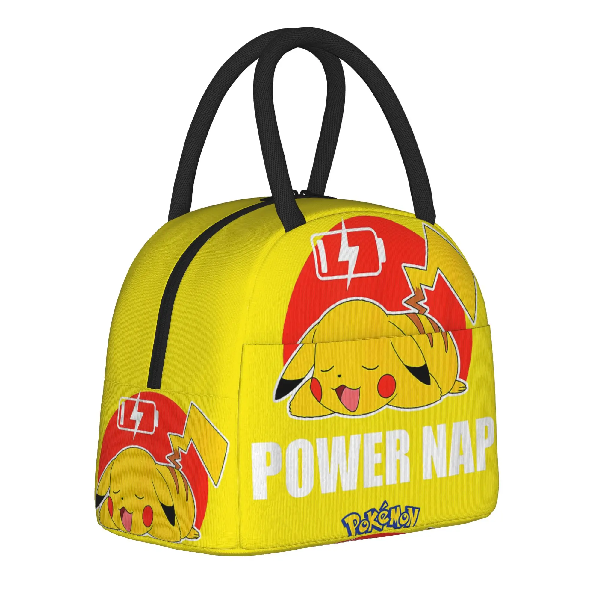 bolsa-termica-portatil-para-almoco-pokemon-pikachu-power-nap-reutilizavel-bolsa-termica-lancheira-faculdade-piquenique-homens-mulheres