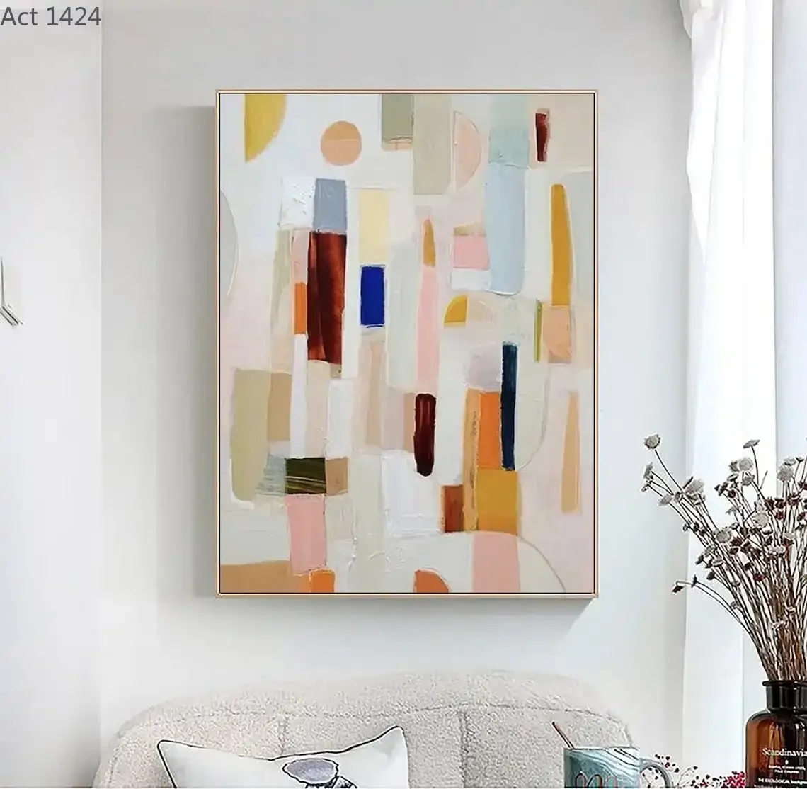 Colorful Abstract Handmade Wall Art Painting