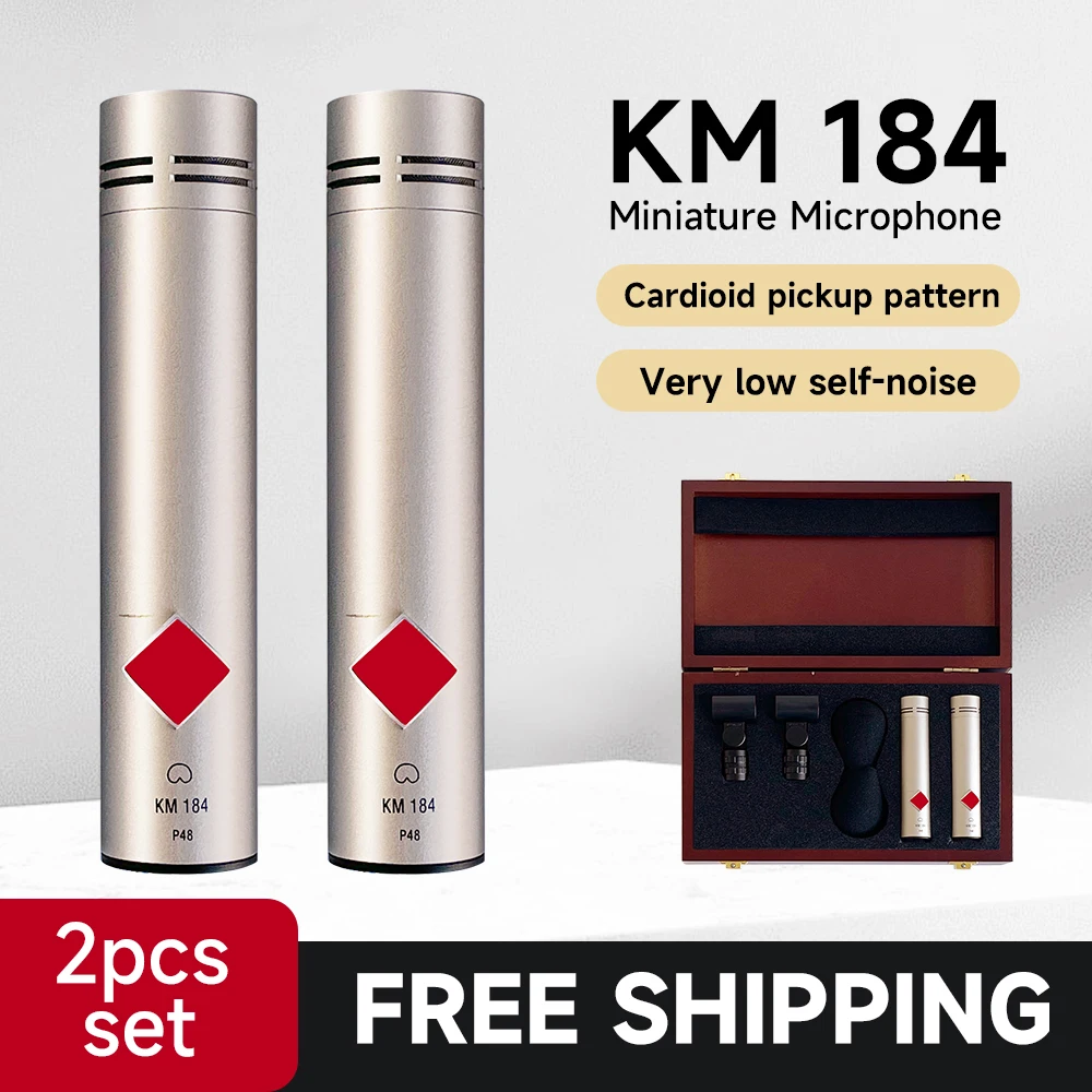 

KM184 Stereo Set, Professional Small Diaphragm Condenser Microphone, Recording Instrument