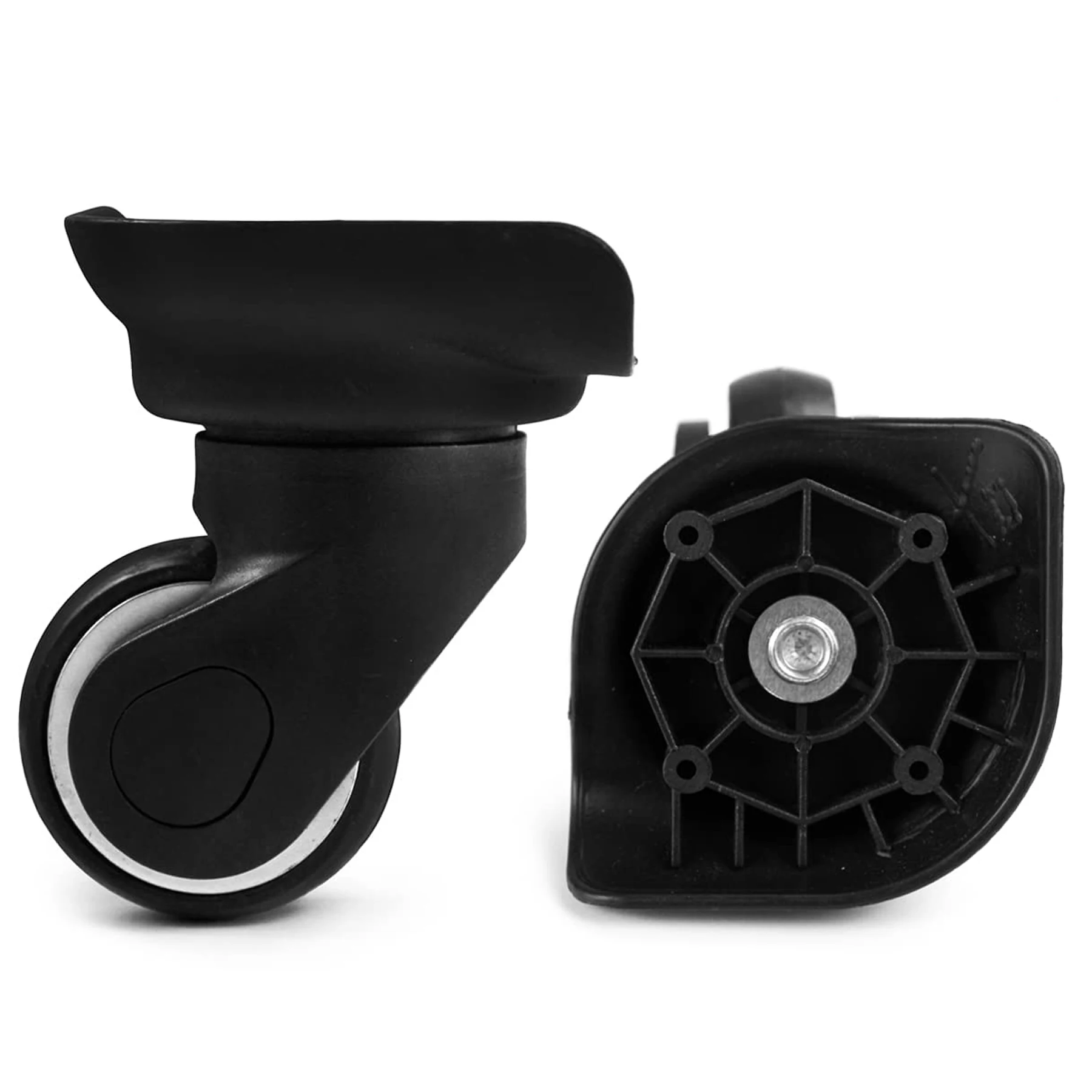 

1 пара сменных колес для багажа, вращение на 360 градусов ° Колесо для чемодана Spinner, однорядное, 48 мм, для дорожных сумок, запчасти для ремонта колесиков тележек