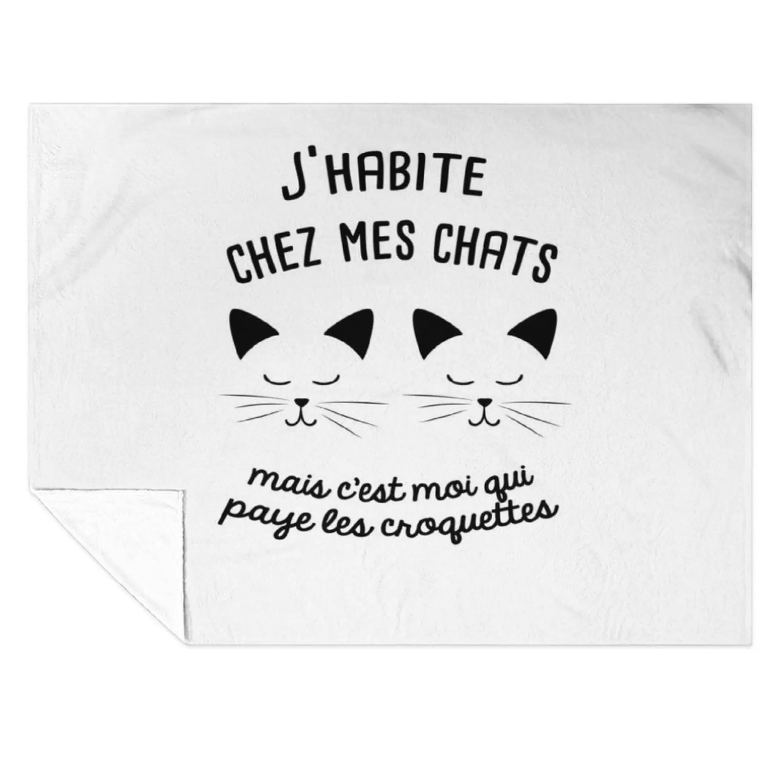 

I live with my cats Throw Blanket sofa bed Weighted Thermal Decorative Beds Blankets