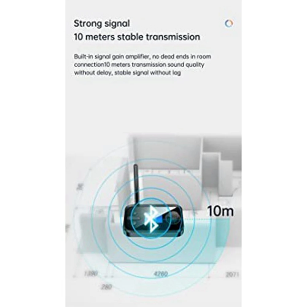 ABSK-Bluetooth 5.0 Receiver Transmitter For Home Stereo TV Stereo AUX 3.5Mm Jack RCA Optical Wireless Bluetooth Audio Adapter