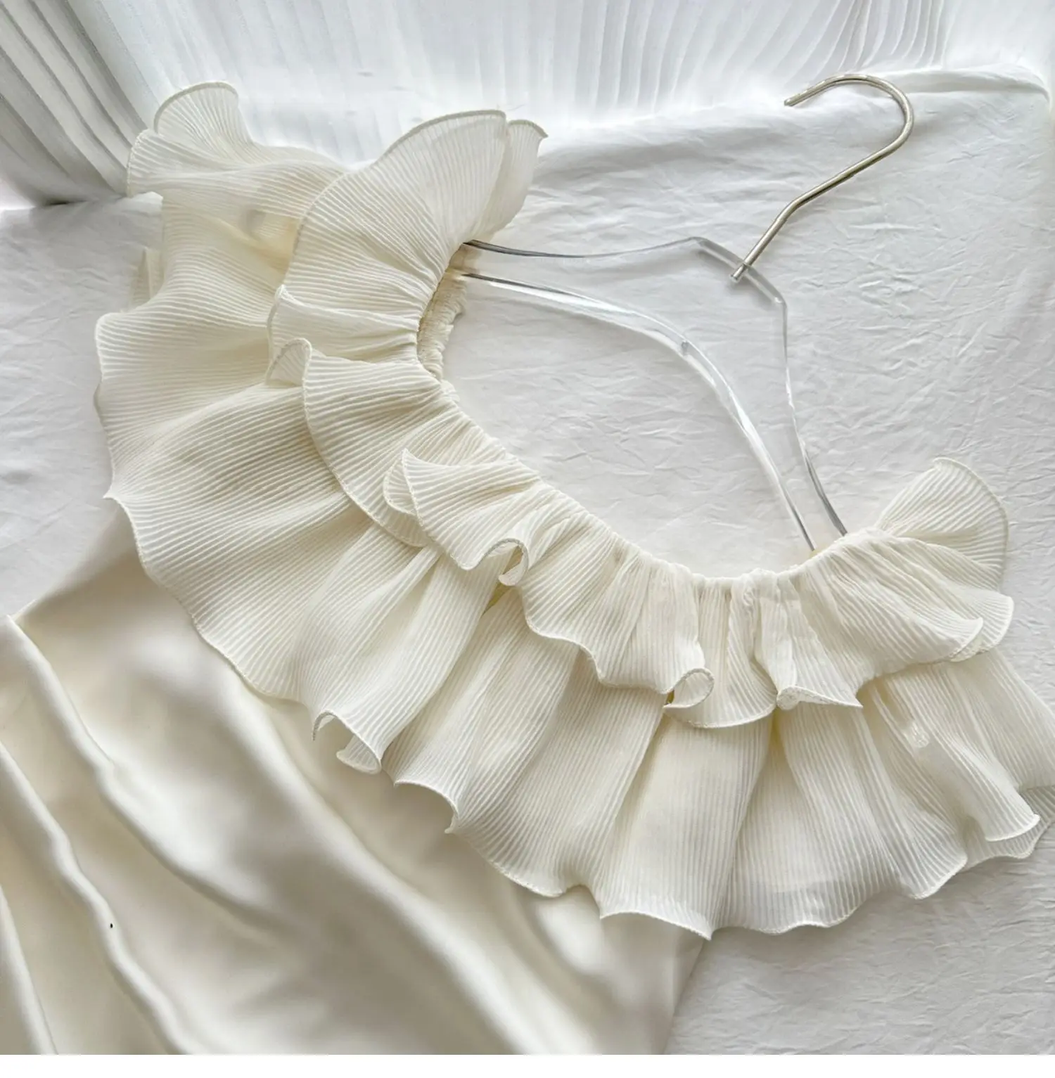 Elegante sem alças babados sereia vestido feminino verão estilo francês fino ajuste fora do ombro volta rendas festa vestido longo