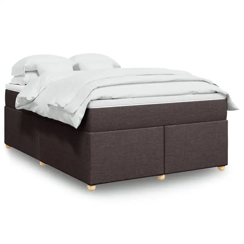 Lit à sommier avec matelas à ressorts ensachés et surmatelas respirant – pour un sommeil réparateur, housse en tissu doux et soutien corporel optimal