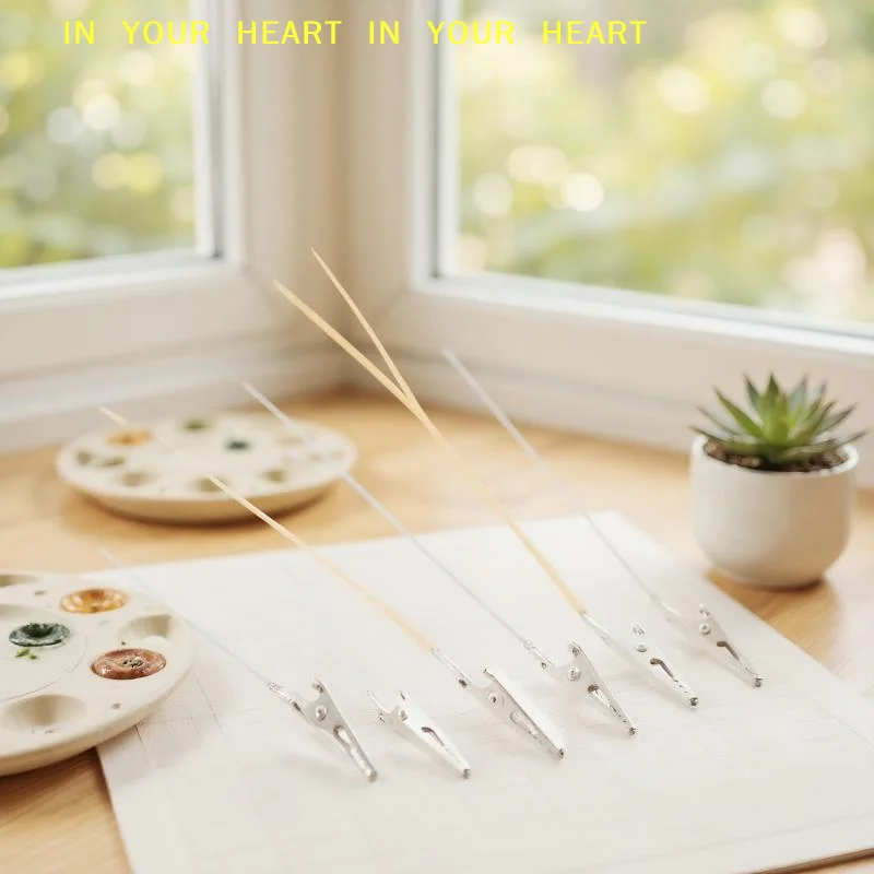 

【X】10/20/50 шт. аксессуары для DIY: деревянные и металлические подставки для покраски, зажимы-крокодилы, инструменты для моделирования, для аэрографии, детали для моделей