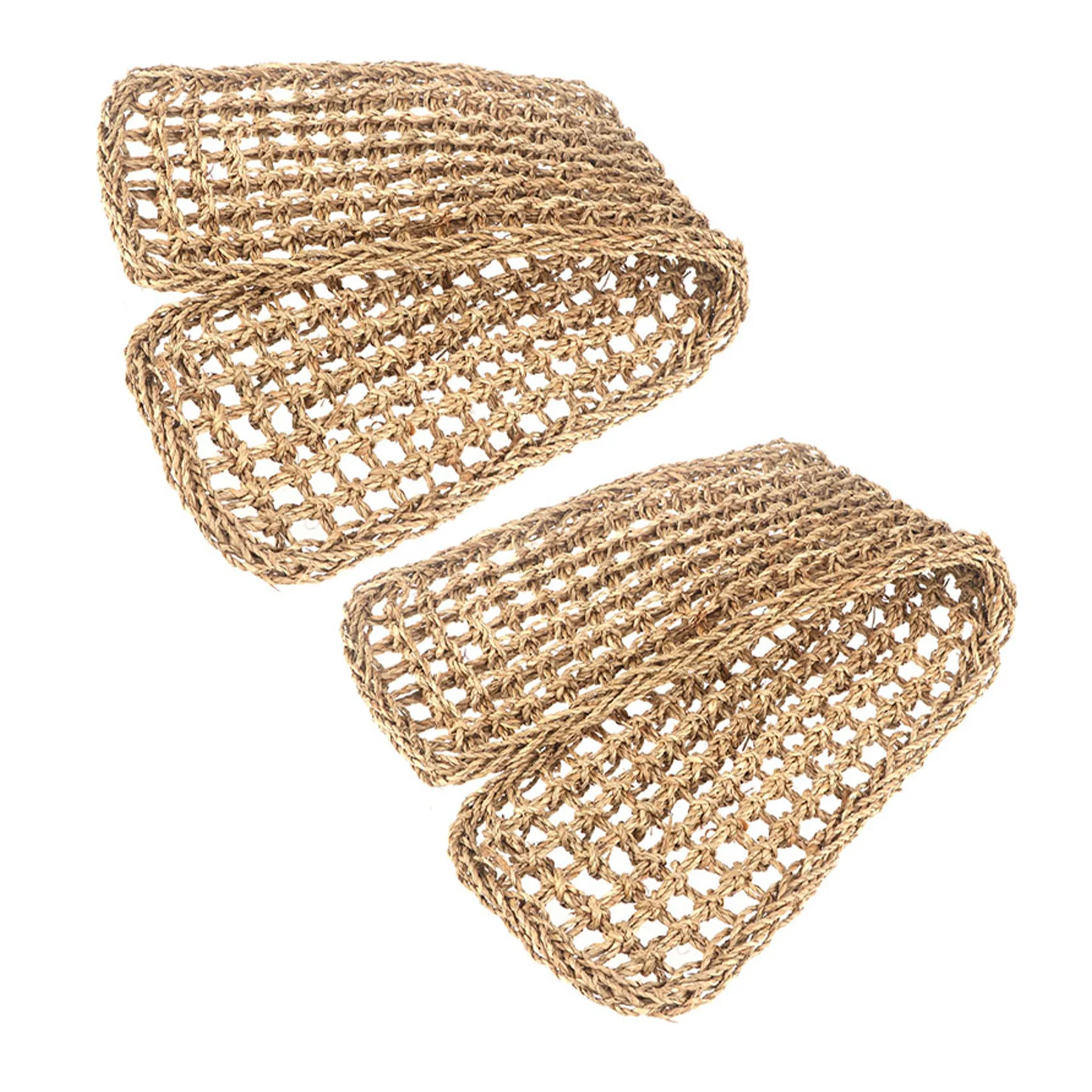 

2pcs Lizards Hammocks Reptile Lizard Lounger Pet Seagrass Cushions For Bearded Dragons Geckos Iguanas Reptile Tank Accessories