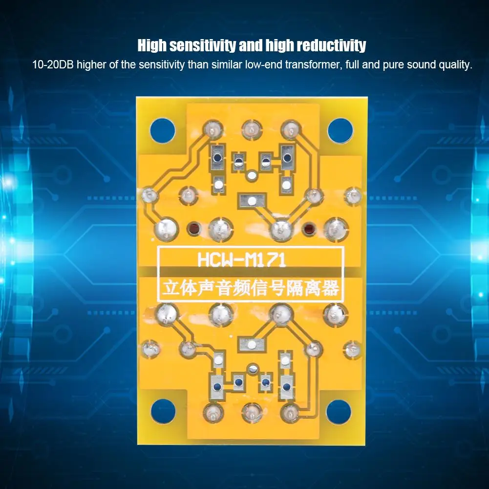 Stereo Audio Isolator Noise Filter - Anti-Interference Current Sound Eliminator