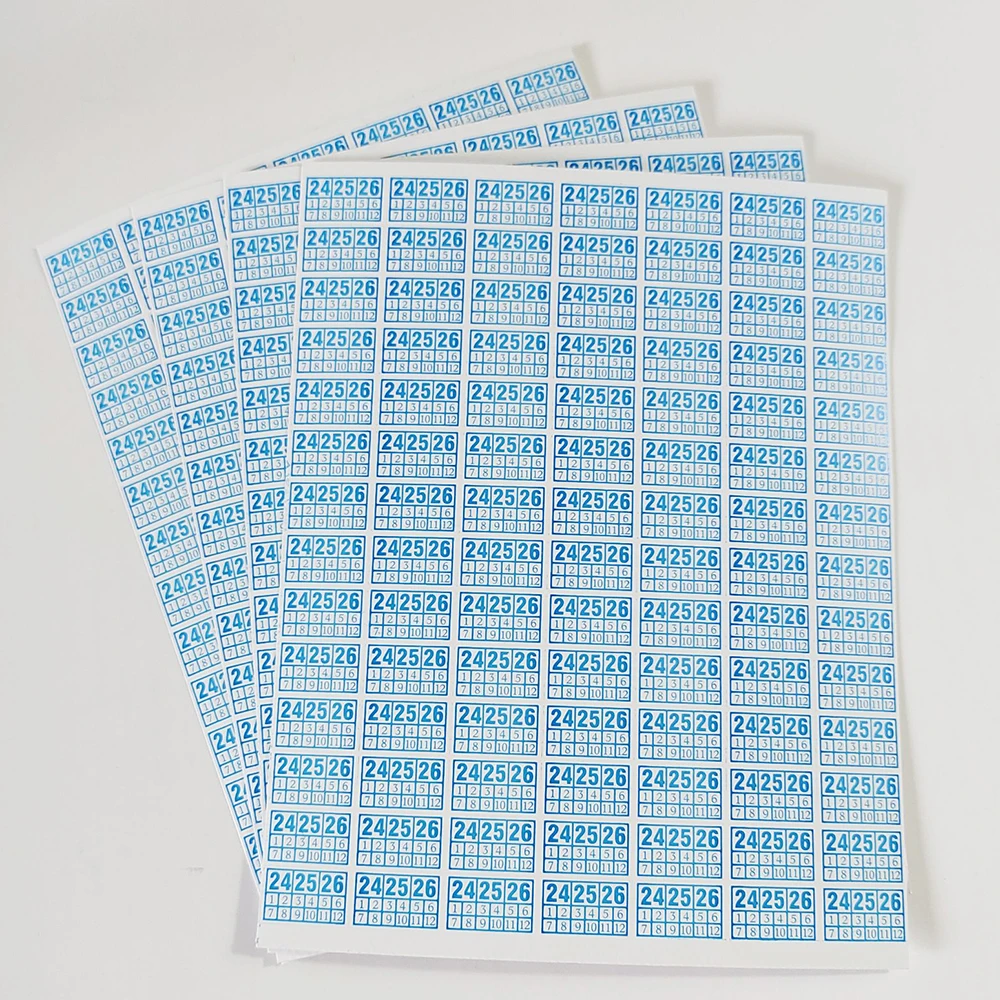 190pcs 13x8mm Warranty Void Sticker With Year Months Repair Expire Date Removal Proof Stamp Products Security Seal Label